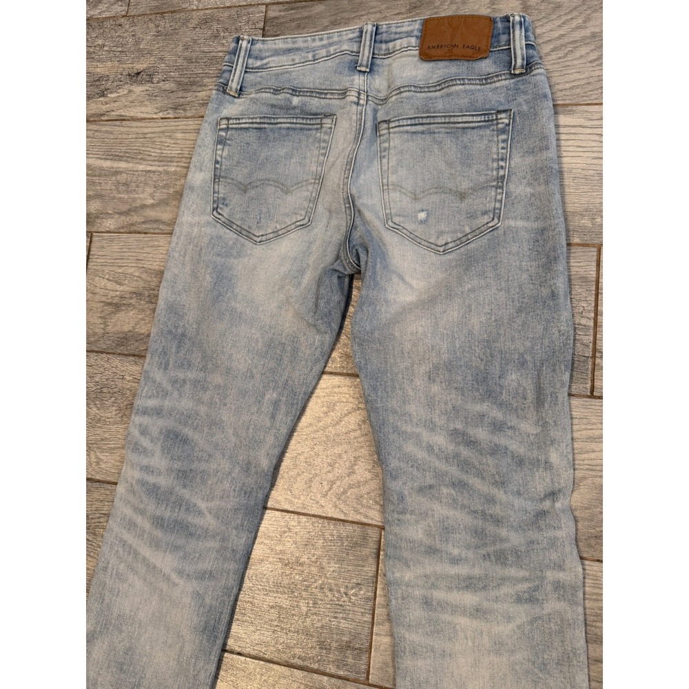 American Eagle Slim Airflex+ Distressed Ripped Jeans‎ 28x32 Mens 28 x 32 Jean